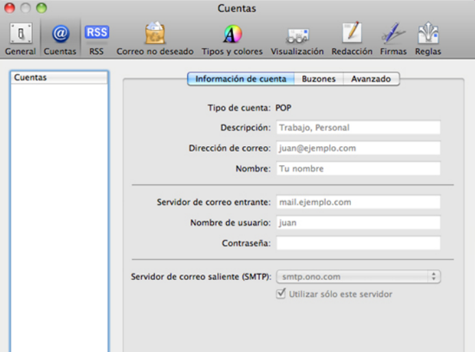 Configurar correo en Outlook para MAC