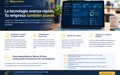 La tecnología avanza rápido. La oportunidad está en conectar la IA con tu empresa